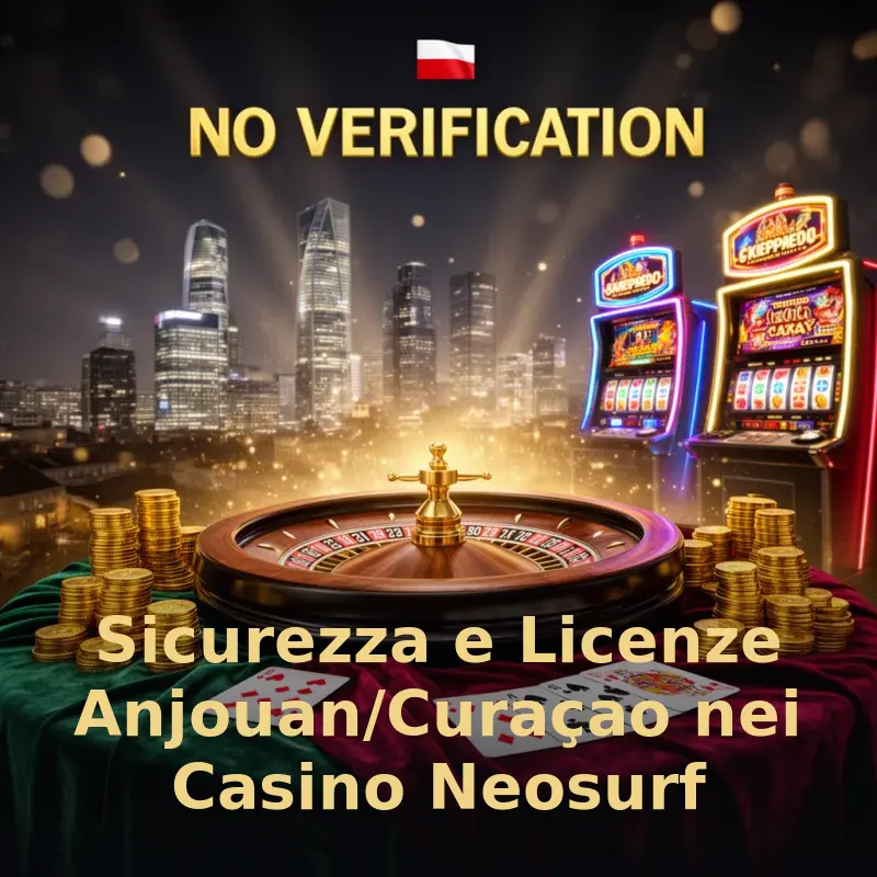 Sicurezza e Licenze Anjouan/Curaçao nei Casino Neosurf